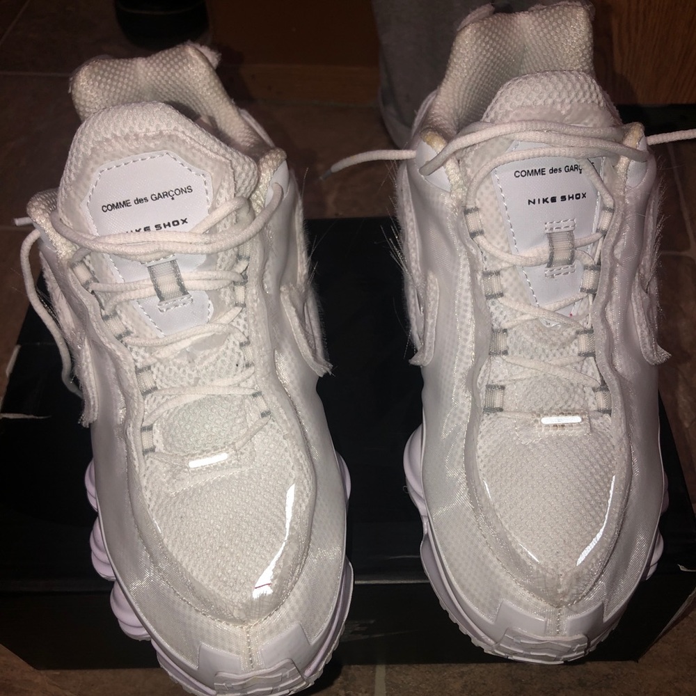 Nike Shox TL Comme des Garcons white